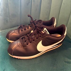 Nike Blk Leather Cortez
